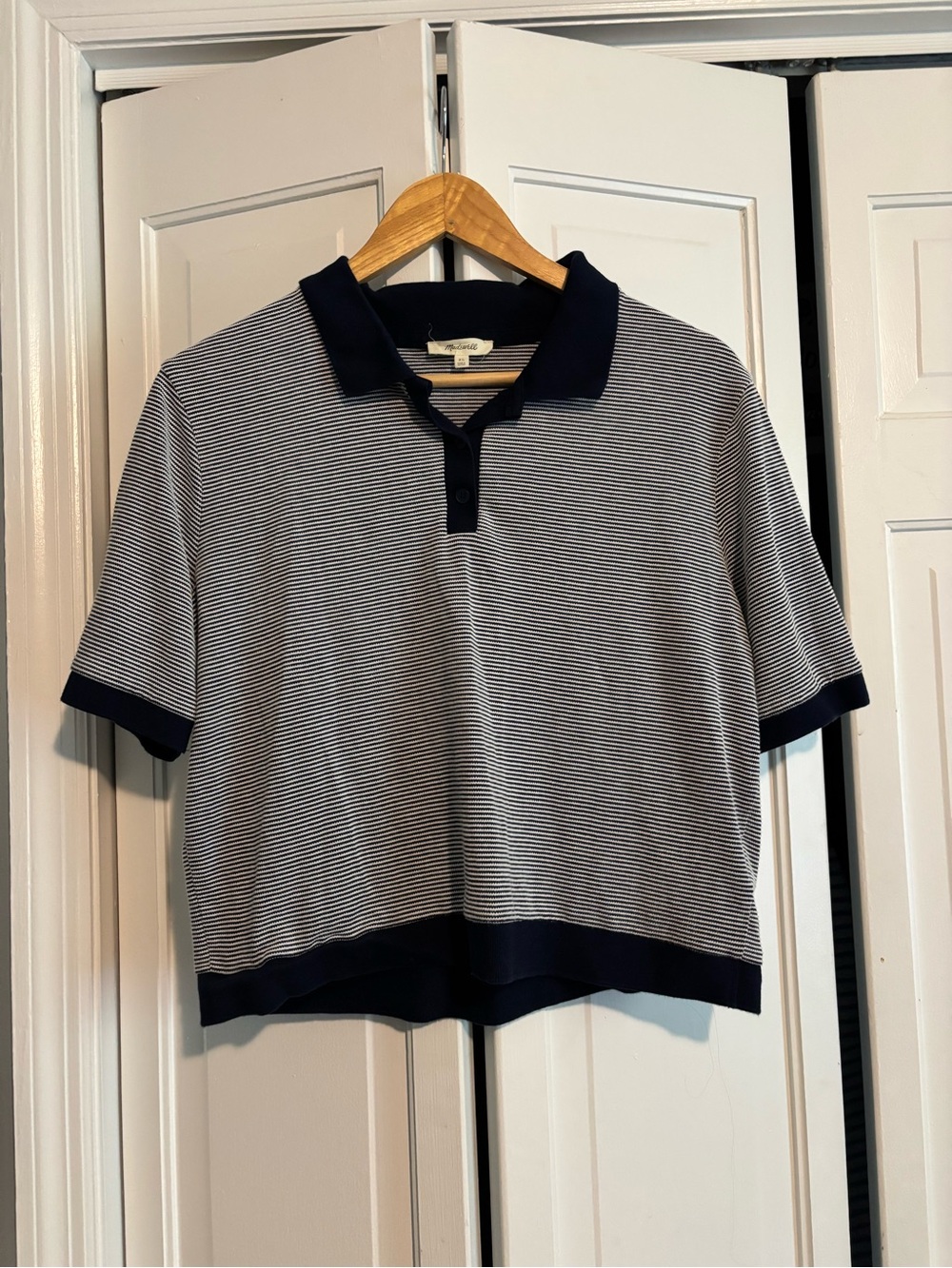 Madewell Cropped Polo Top